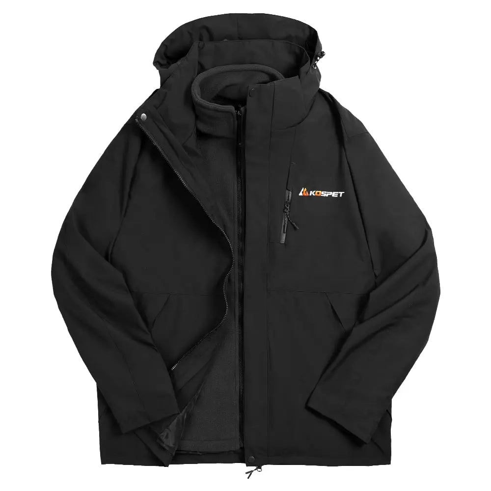 KOSPET 3-in-1 Waterproof Rain Jacket