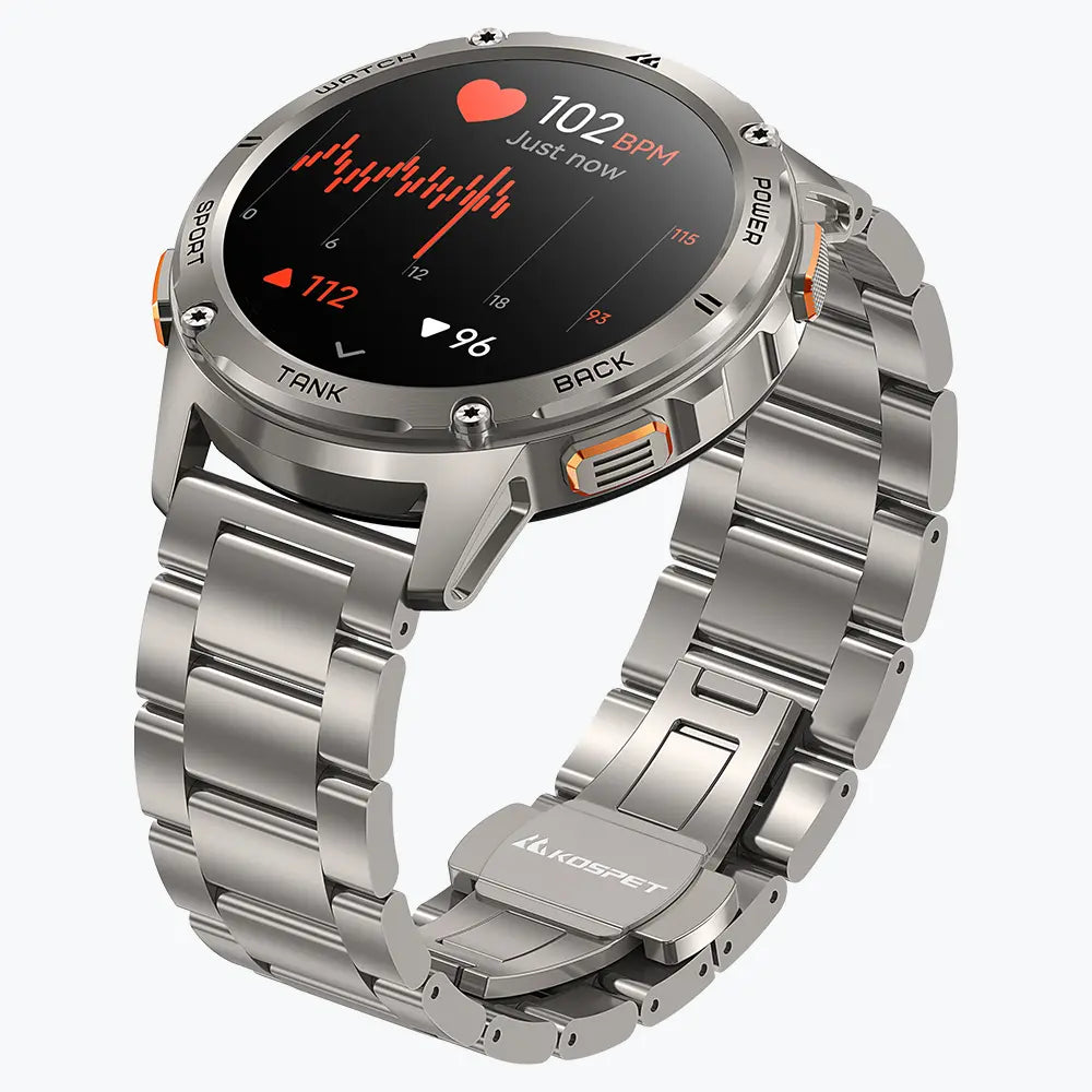 kospet-tank-3-smartwatch-silver-with-steel-straps-#color_silver^package_Silicone + Steel Premium