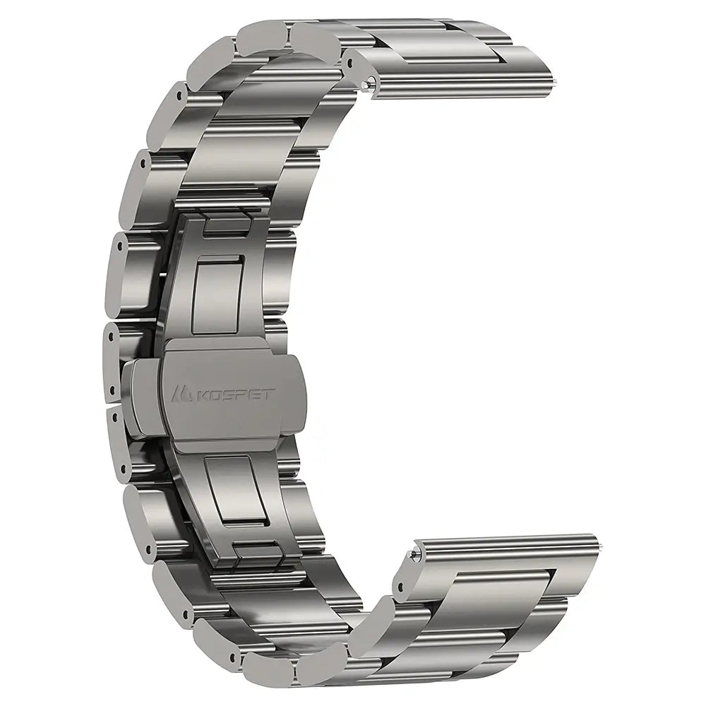 KOSPET 22mm Stainless Steel Double Deployant Strap