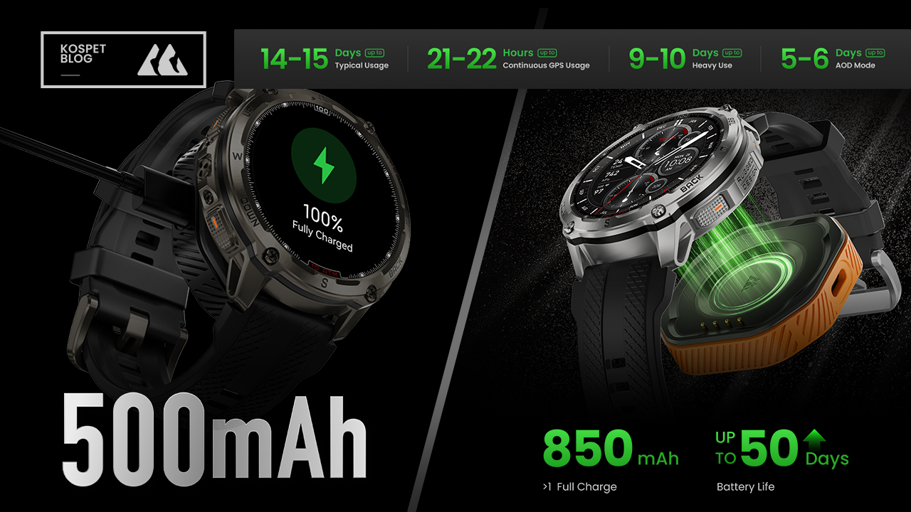 Why Batteries Drain and Which KOSPET Smartwatch Lasts Longer