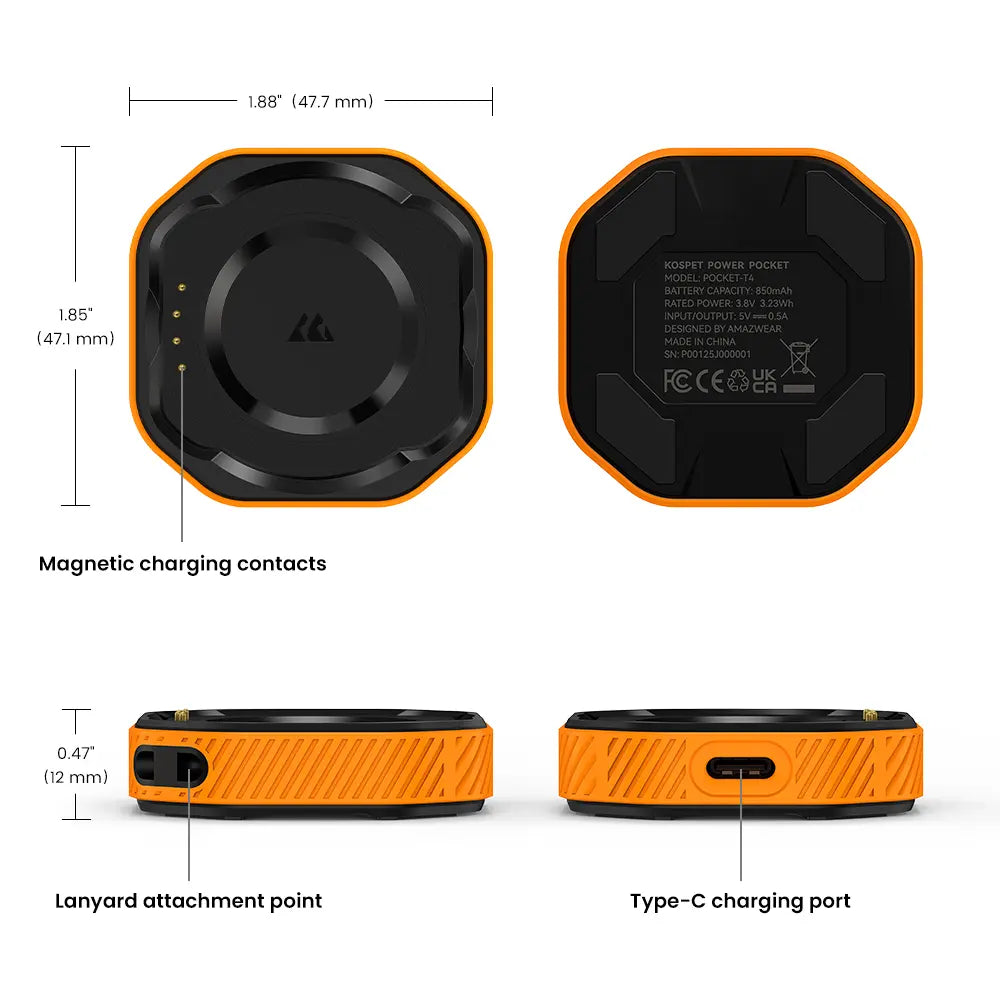 KOSPET Tank T4 Smartwatch Power Pocket